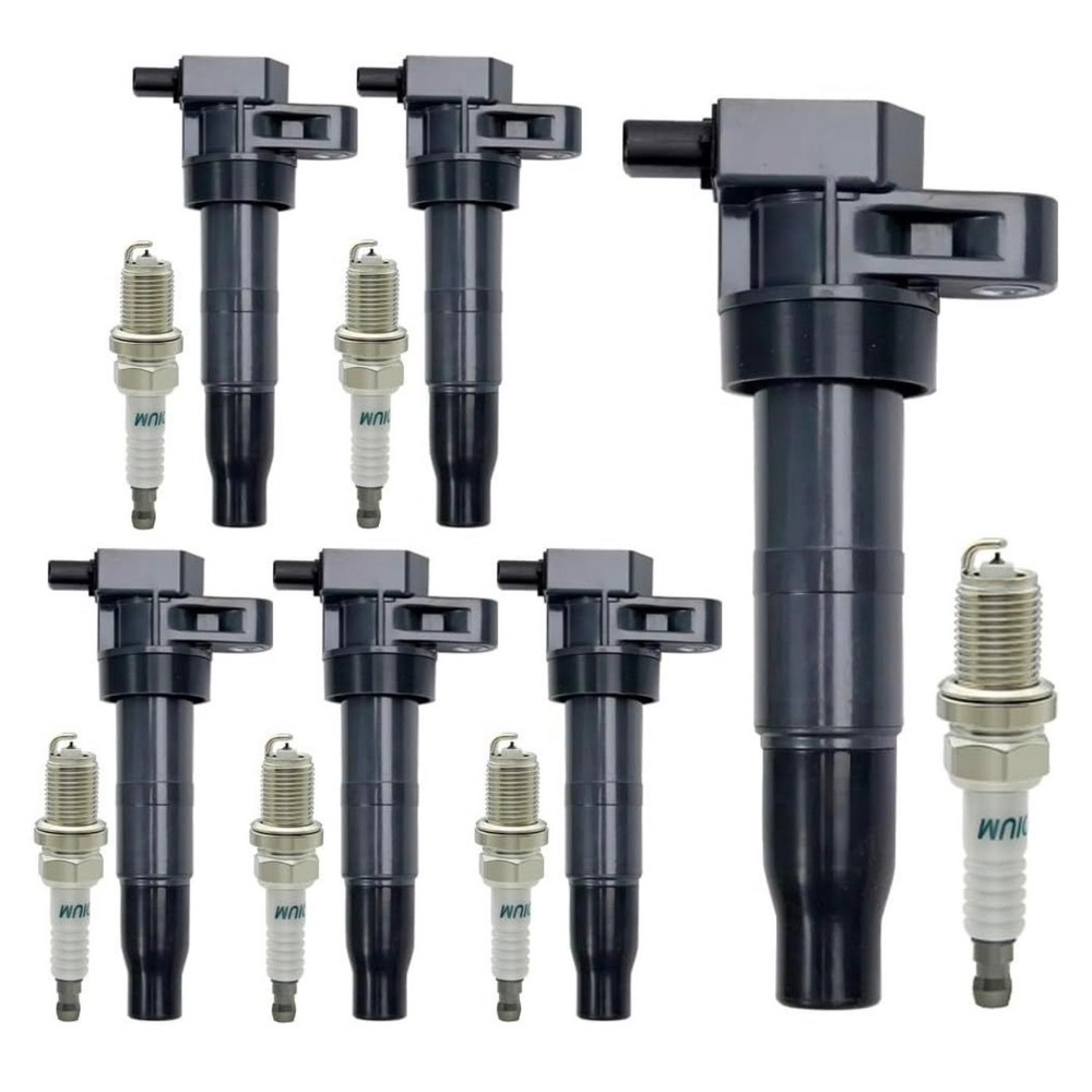 6 CNPAPC UF546 Ignition Coil Pack & Iridium Spark Plugs 27301-3C000 for Sonata